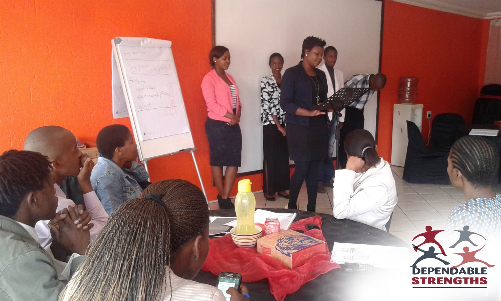 Participants presenting their strengths reports